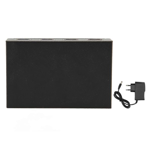 Hd Multimedia Interface Splitter 1 In 4 Out 4k 2k Duplicate Mirror Screen Switcher With Ac Adapter 100?240v Uk Plug