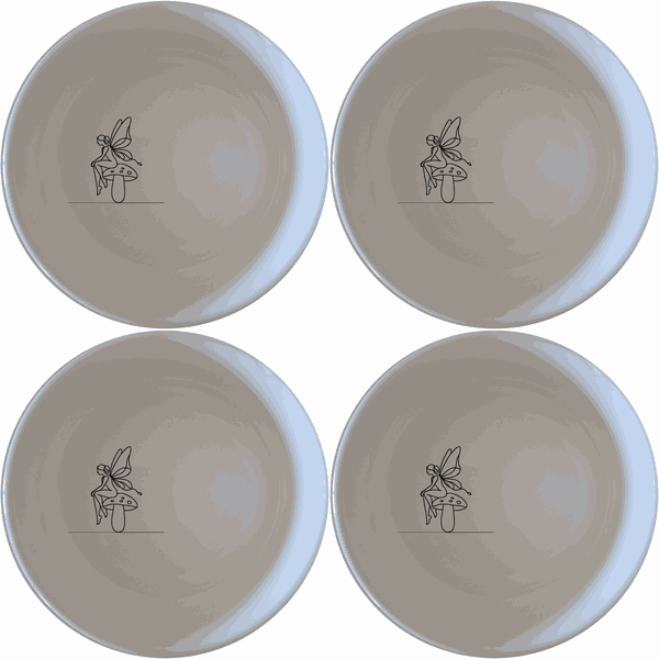 Delicate Fairy Toadstool Bowl Set of 4 - Range 4