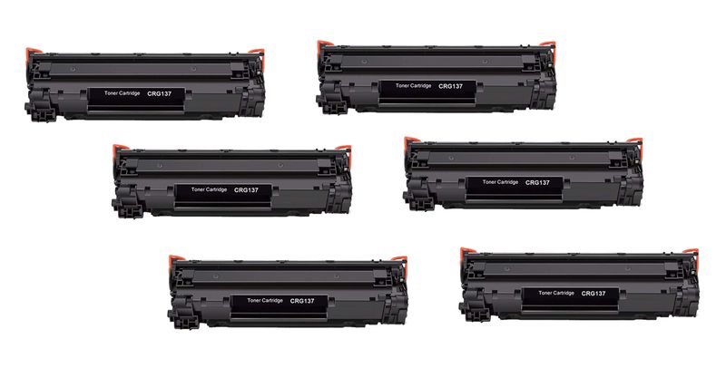 Canon 737/ C737 / C-737 Compatible Black Toner Cartridge - COMBO X 6
