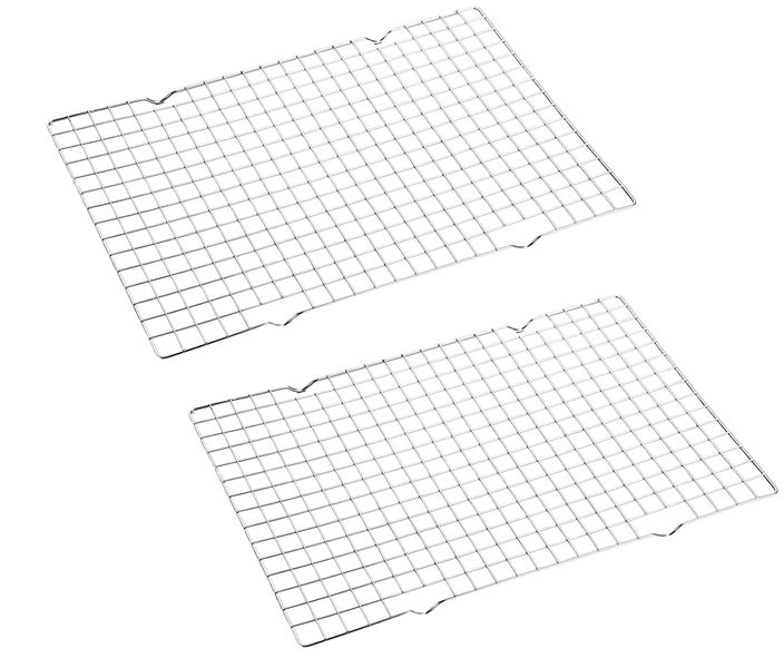 2 Pack Stainless Steel Multi Use Cooling and Baking Racks for Grilling