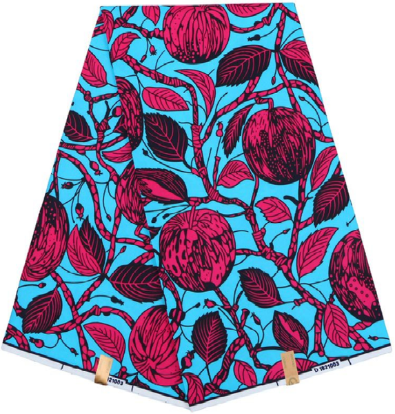 Plum ankara wax fabric