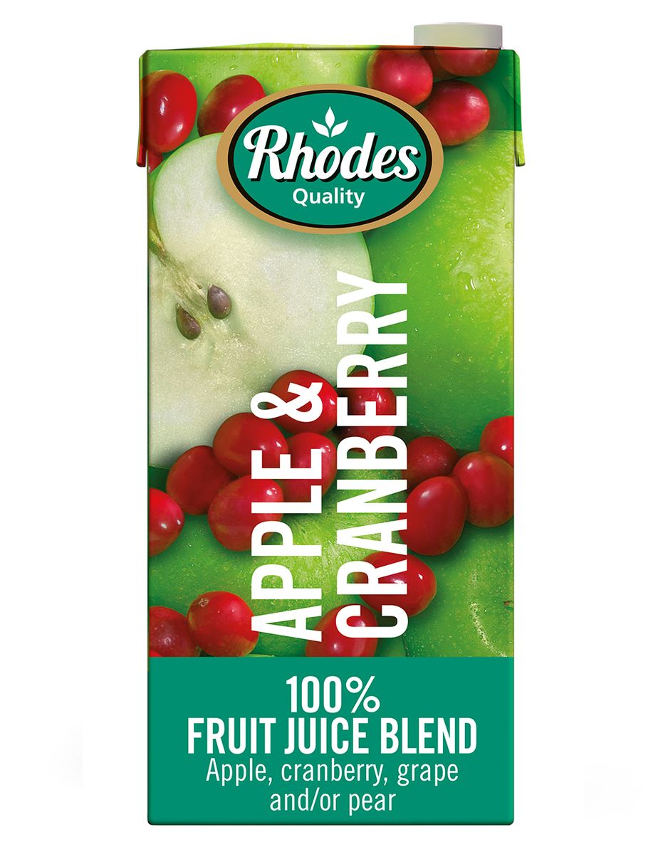 Rhodes 100 Fruit Juice Apple & Cranberry 6 x 1 LT Shop Today. Get it