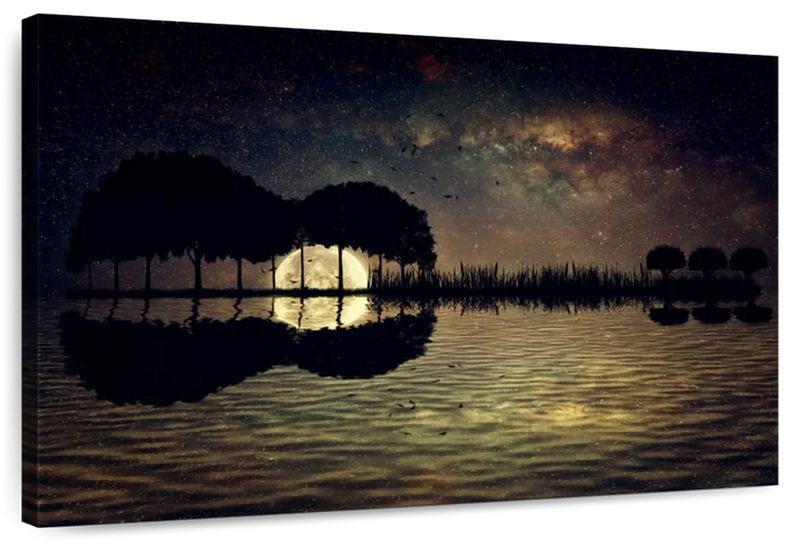 Canvas Art - Guitar Island Canvas Wall Art For Living Bedroom Decor