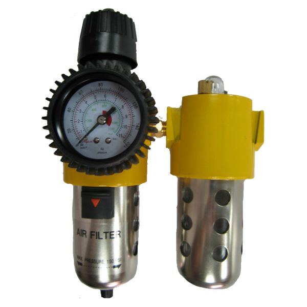 Air Regulator with Gauge 3/8 Inch NPT Connection - 150 psi