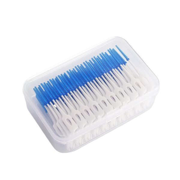 150 Interdental Cleaning Adult Soft Rubber Toothpicks for Tooth Crevices