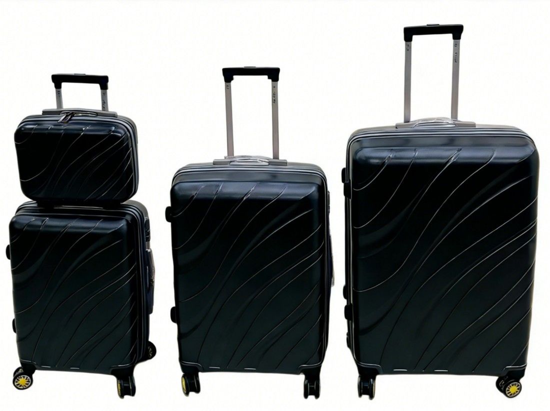 4-Piece ABS Luggage Set Hard Shell Travel Suitcase | Shop Today