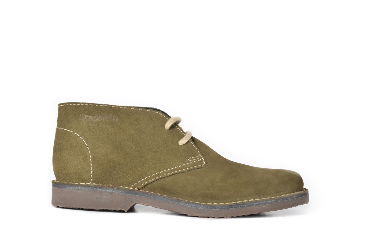 Grasshoppers Mens Tracker Buck Suede Khaki Lace-up | Buy Online in ...