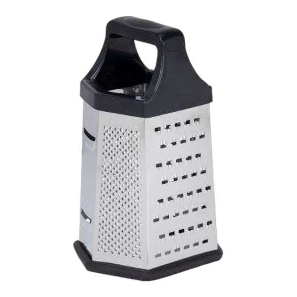 Grater 6 Sided Stainless Steel With Black Handle