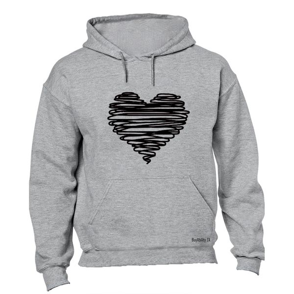 Scribble Heart - Valentine - Hoodie