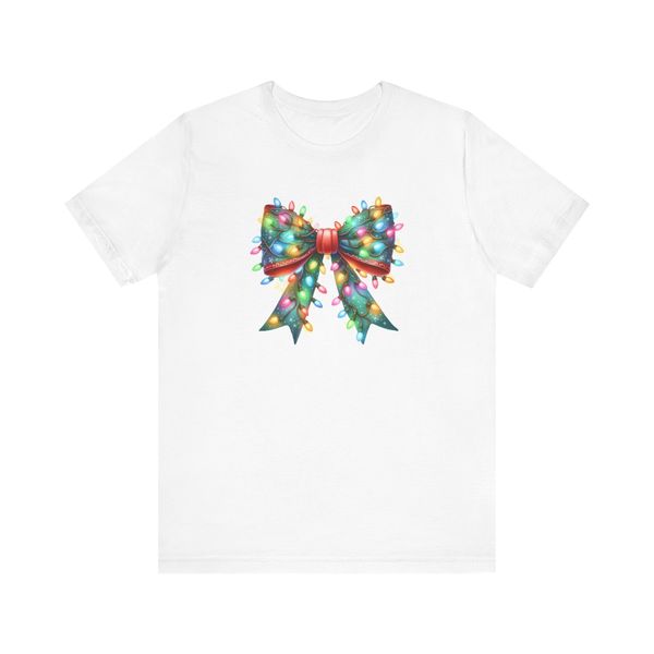 Festive Bow Kds T-shirt (White)