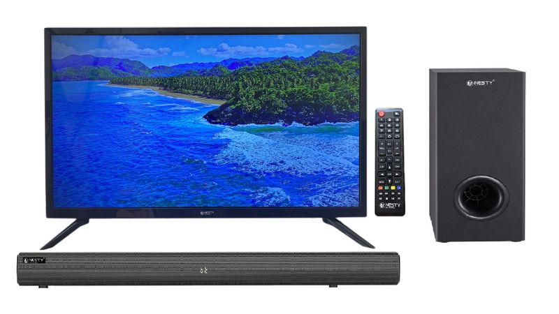 NESTY 1080p Full HD 32" TV &amp; NESTY 45w Sound Bar With Quality Sub-woofer