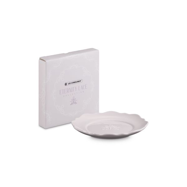 Le Creuset Stoneware Eternity Lace Plate Centre Relief - 17cm
