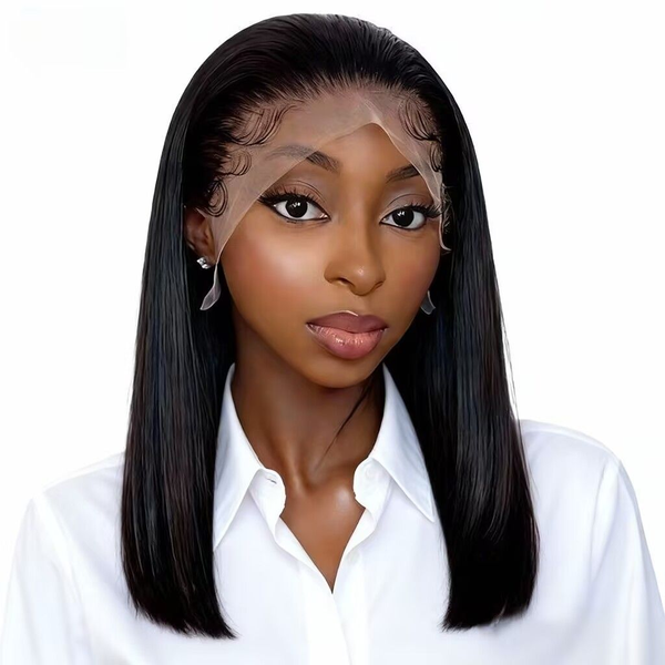 Brseilienne Vietnamese 14Inch Straight 13x4 Frontal Wig Human Hair Bob Wig