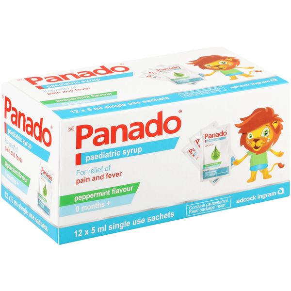 Panado Paediatric Syrup Peppermint (12x5MLT) 12 EA