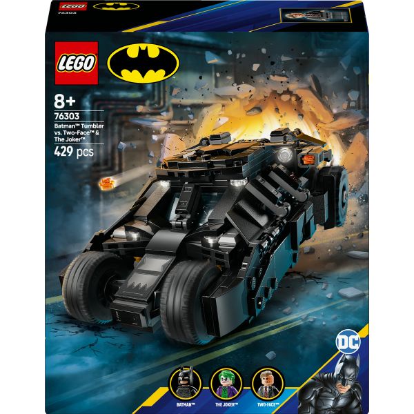 LEGO® DC Batman™: Batman™ Tumbler vs. Two-Face™ &amp; The Joker™ Toy Car 76303