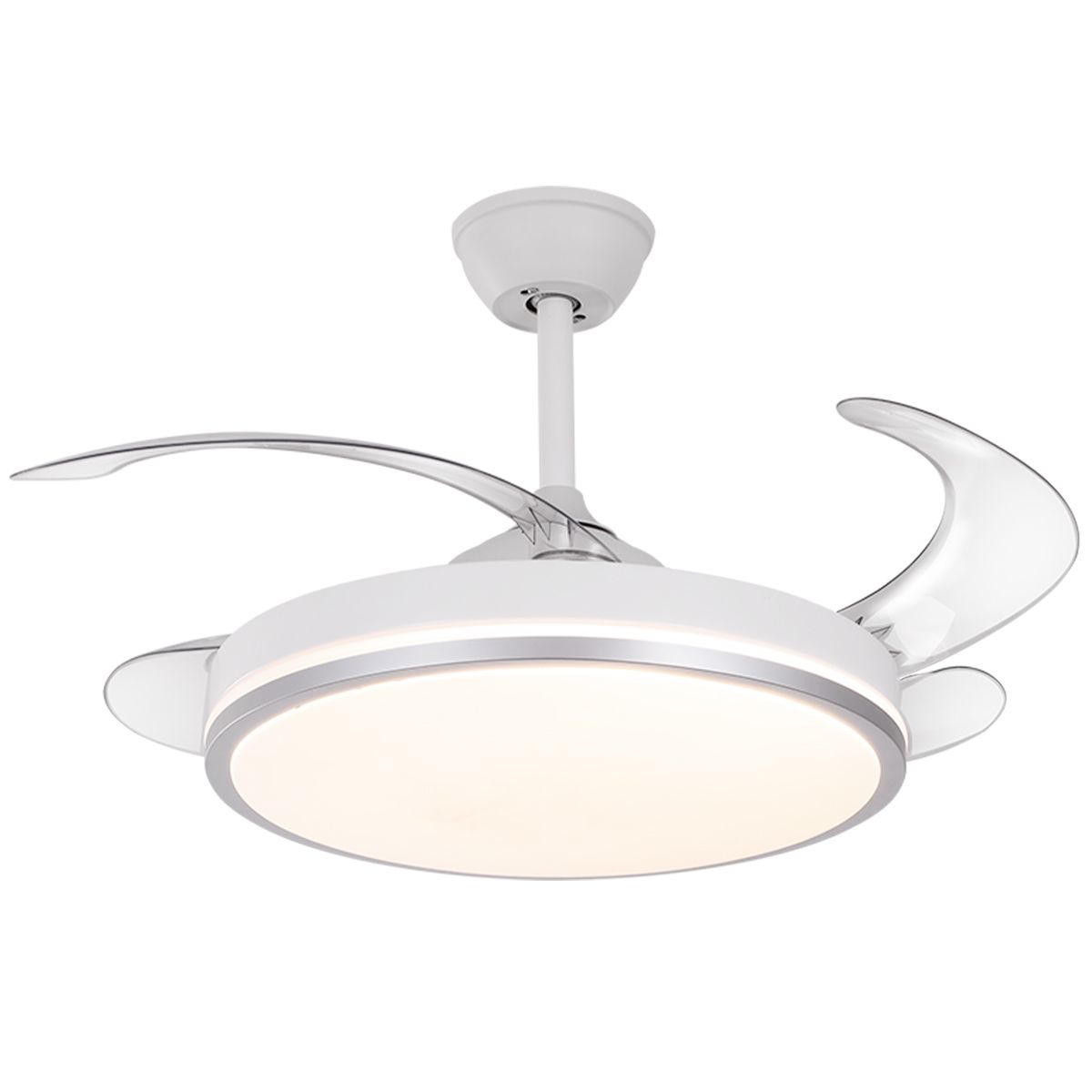 flush mount ceiling fan with light and remote control