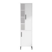 Yurupa Bathroom Cabinet Cupboard Shelving Organiser Storage Tall Unit - White