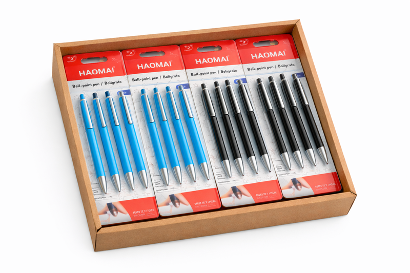 Ballpoint Pens - Blue &amp; Black Ink- (Pack of 24)