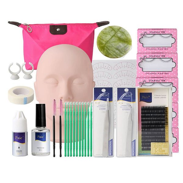 14 Piece Individual Eyelashes Practice Kit Set