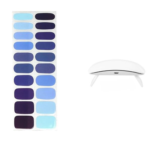 Adhesive With Nail Lamp - Mixed Blue image