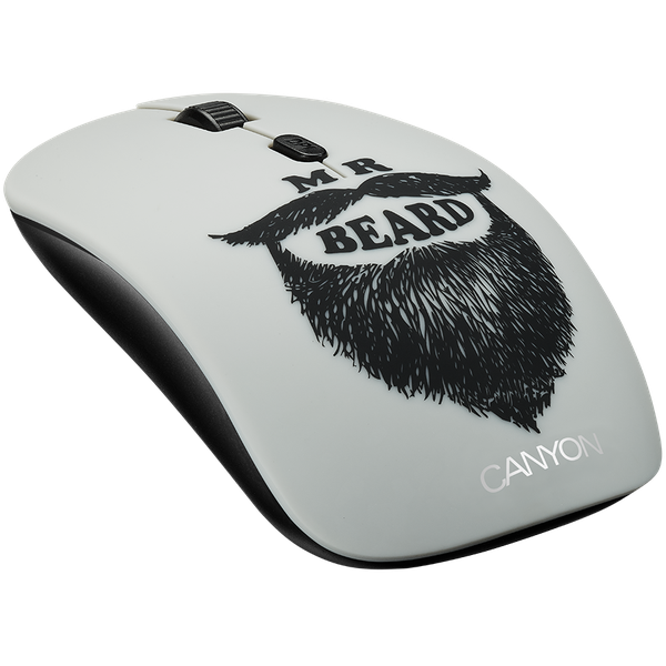 Canyon Beard Wireless Mouse USB 2.0 with 2 Removable Covers