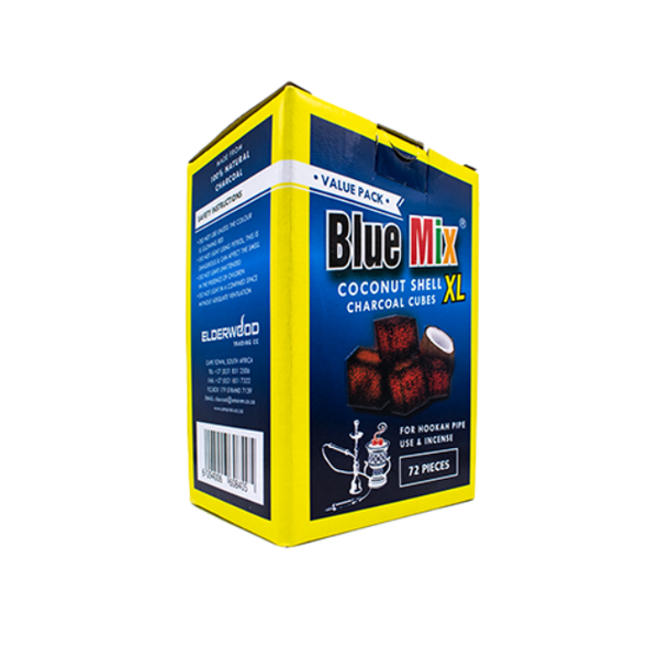 Hookah Coal BlueMix Coconut 1kg - 72 Cubes