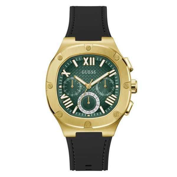 Guess Headline Black and Gold Watch