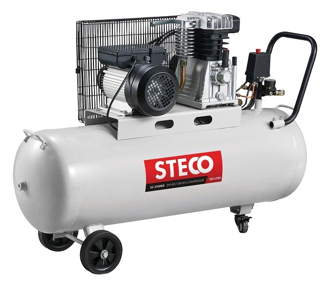 Steco Sc-3100bd 100l Air Compressor 3hp