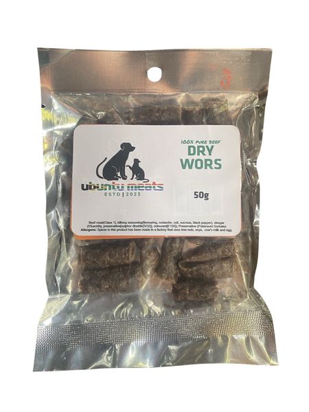 Ubuntu Paw Treats Beef Dry Wors