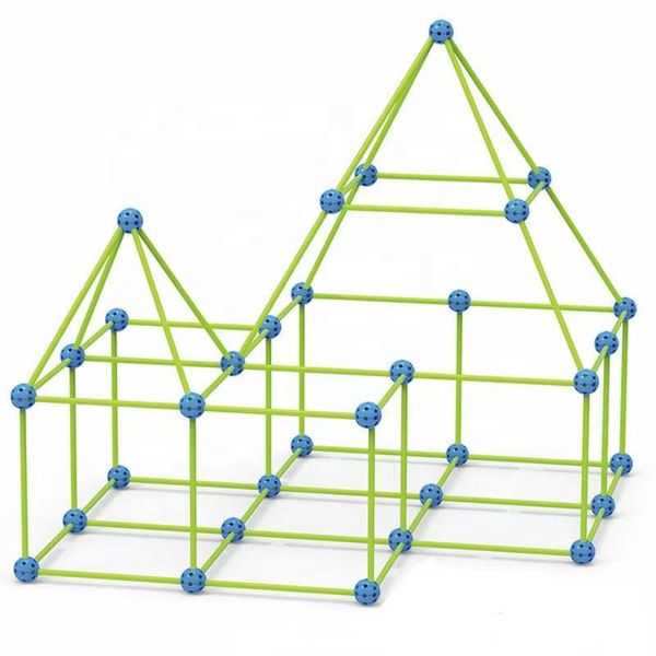 100 Piece DIY Castle Building Tent Building Block Model Assembly Toy