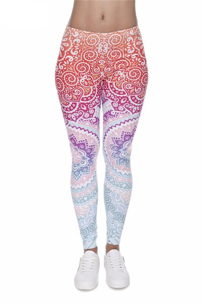 LaLa Leggings (Aztec Mandala Sunrise)