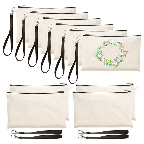 10Pcs Sublimation Blank Pen Case Blank DIY Craft Bags