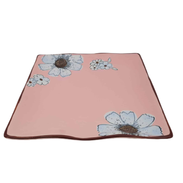 Floral Pastel Square Platters