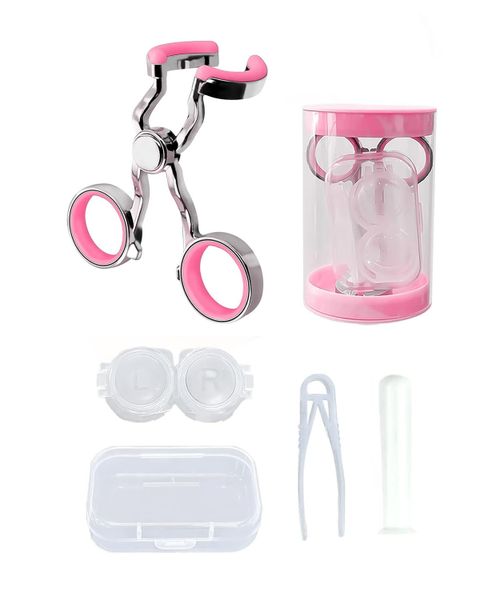 Contact Lens Wearing Aids Kit- Pink