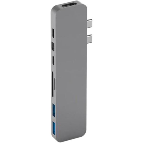 7 in 1 Type C 4K 3.0 USB Hub - Space Grey