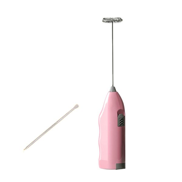 Gadgets Creamy Chocolate Cappuccino Electric Milk Frother Pink