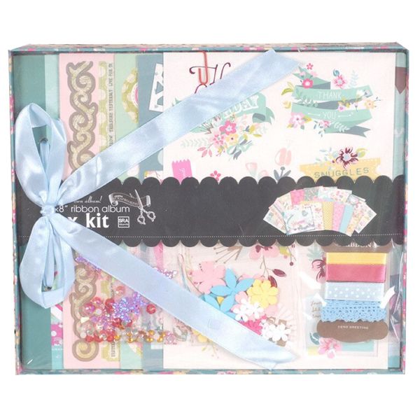 Craft All Inclusive Vintage Scrapbooking Album Kit (25x 21x2cm) Value Pack