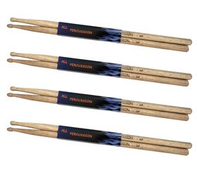 Promark TX5AW Classic 5A Hickory Oval Tip Drum Sticks | Shop Today
