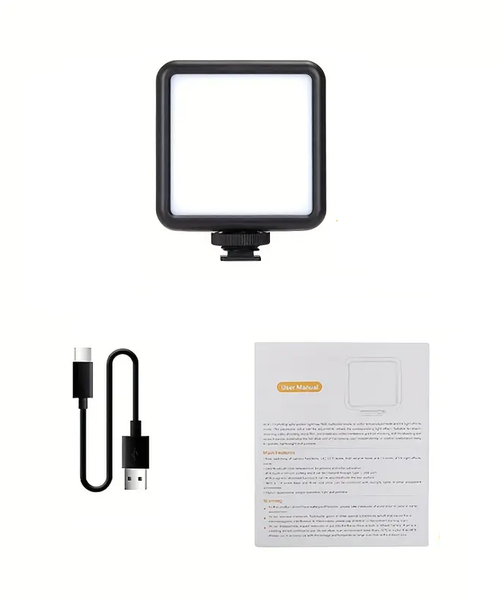 RGB LED Video Light Panel, Portable Dimmable 2500K-7000K 5W Light