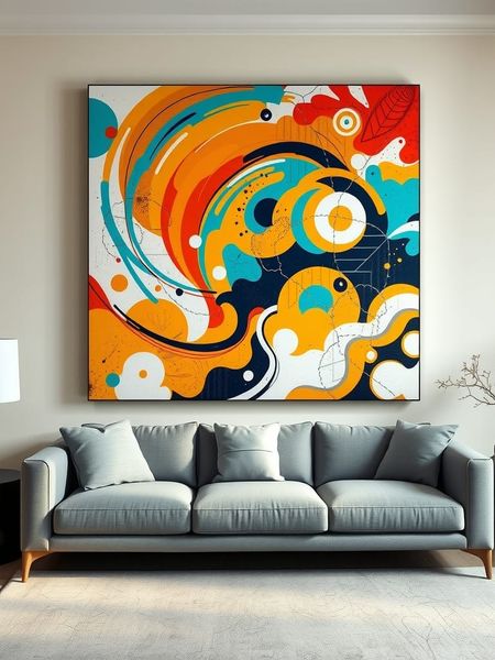 Canvas Wall art: Single - Joyful Chaos