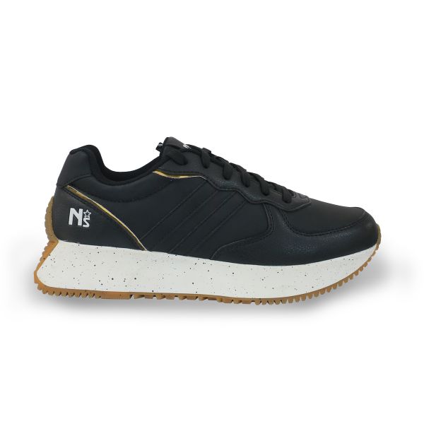 North Star Ladies Bella Black Ladies Sneaker