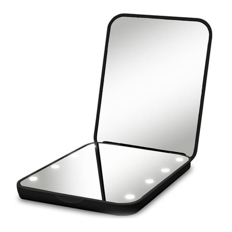 Compact Mirror with Led Light Mirror Image