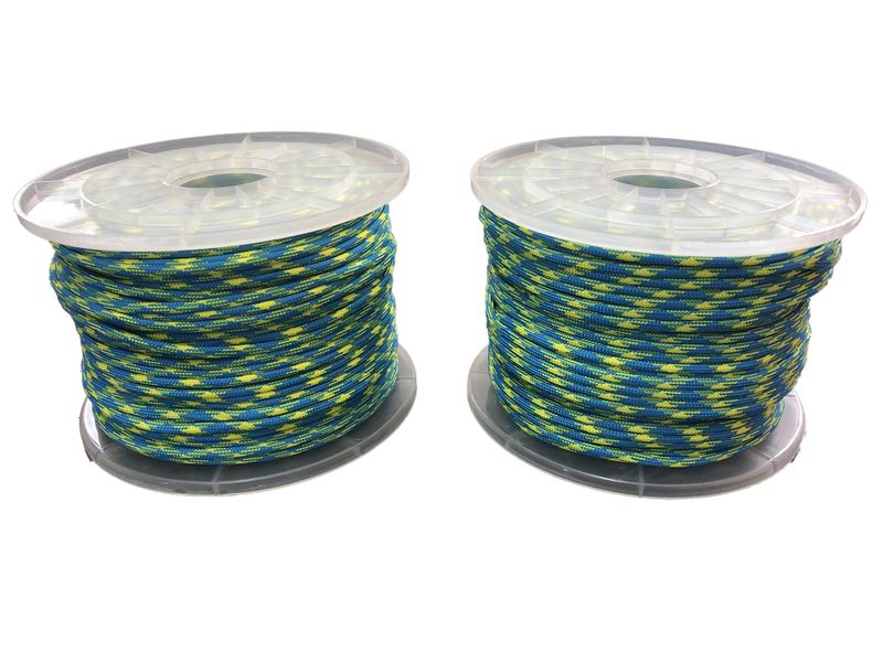Paracord 550 Type III - 100% Nylon - Blue &amp; Yellow