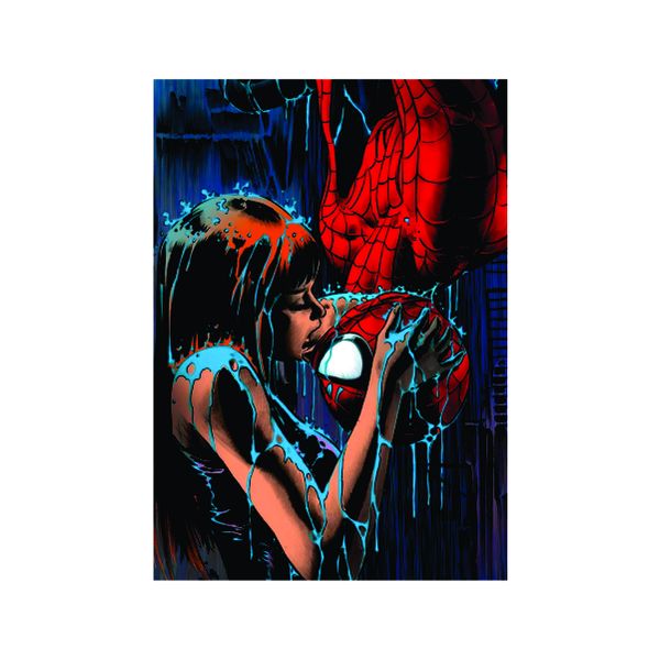 Mj and Spidey Rain kiss - A1 Poster