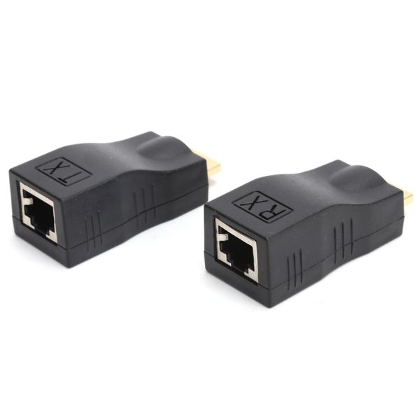 HDMI to RJ45 Adapter Extender Network Connector Cat5e Cat6