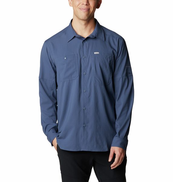 Columbia Men's Silver Ridge Utility Lite Long Sleeve Shirt Dark Mountain