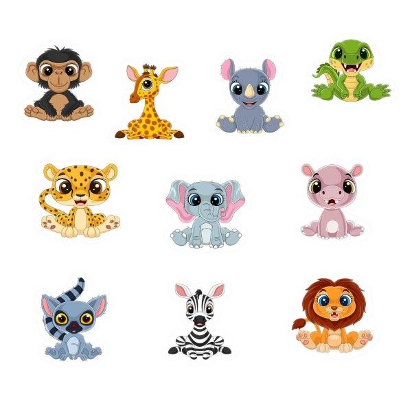 Little Animals Pack Fridge Magnets - 10 Pack