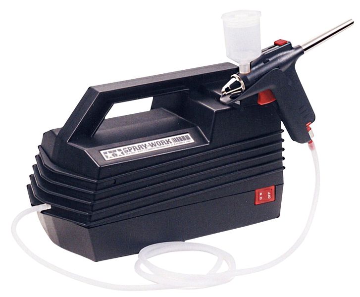Tamiya Spray-Work Basic Air Compressor with Airbrush