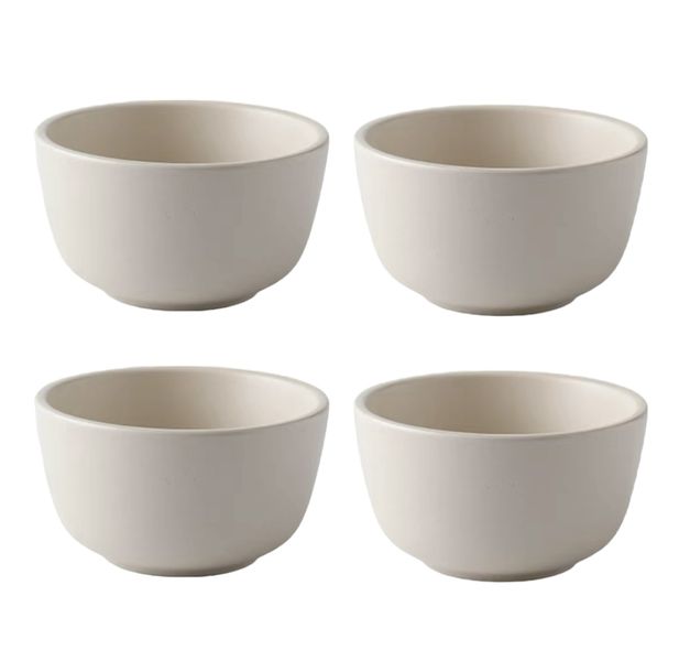 Matte Finish Macaroon Colour Ceramic Rice Bowl Fruit &amp; Salad Bowl, Set of 4