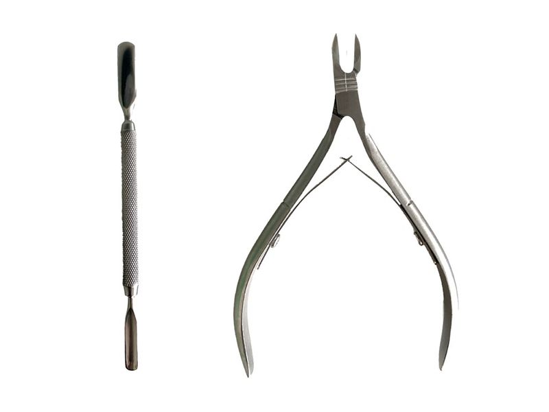 Cuticle cutter/nipper + Double-sided Cuticle Pusher